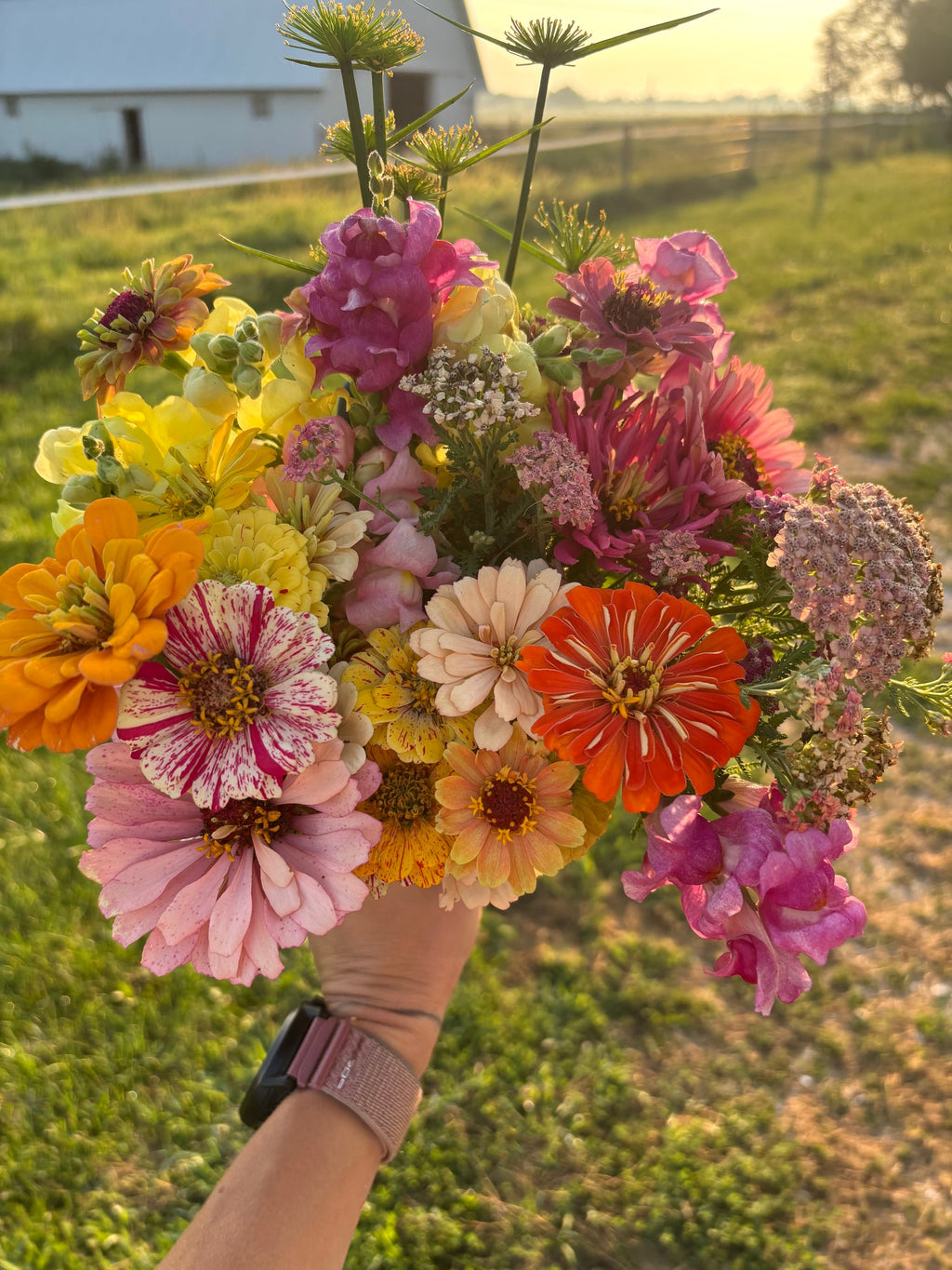 Fresh flower bouquet from Foxstone Farm